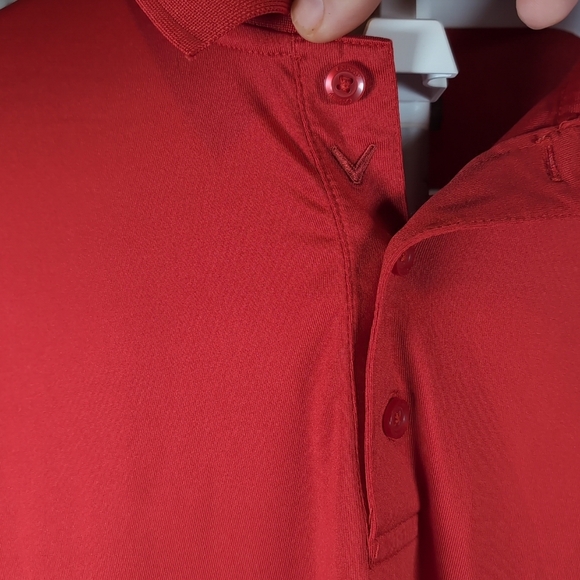 Callaway Golf Shirt - Men's Size XL - Red - Opti-Dri Golf - Polo - Short Sleeve - Picture 8 of 9